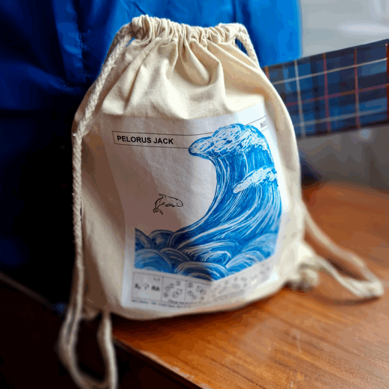Pelorus Jack Electra Cotton Drawstring Bag