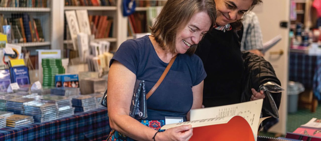 Woman reading a book